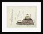 Tea kettle on the stove by Shotei Hokuju