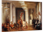 Dance by Iowa Indians in the Salon de la Paix at the Tuileries, Presented by the Painter George Catl by Karl Girardet