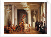 Dance by Iowa Indians in the Salon de la Paix at the Tuileries, Presented by the Painter George Catl by Karl Girardet
