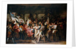 Marshal Ney and the soldiers of the 76th regiment of the line retrieve their colors from the arsenal by Charles Meynier