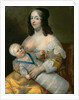 Louis XIV as an infant with his nurse Longuet de La Giraudière by Henri Beaubrun