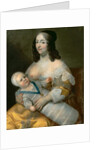 Louis XIV as an infant with his nurse Longuet de La Giraudière by Henri Beaubrun