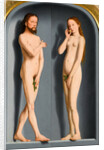 Adam and Eve (Sedano Family Triptych, exterior panels) by Gerard David