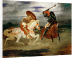 Knights Fighting in the Countryside by Eugène Delacroix