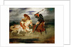 Knights Fighting in the Countryside by Eugène Delacroix