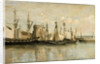 La Rochelle. Entrée du port déchouage by Jean-Baptiste Camille Corot