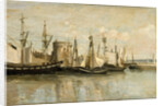 La Rochelle. Entrée du port déchouage by Jean-Baptiste Camille Corot