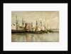 La Rochelle. Entrée du port déchouage by Jean-Baptiste Camille Corot