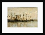 La Rochelle. Entrée du port déchouage by Jean-Baptiste Camille Corot