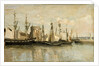 La Rochelle. Entrée du port déchouage by Jean-Baptiste Camille Corot