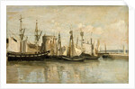 La Rochelle. Entrée du port déchouage by Jean-Baptiste Camille Corot