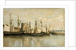 La Rochelle. Entrée du port déchouage by Jean-Baptiste Camille Corot