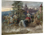 The Road to Chernomor. Illustration to the poem Ruslan and Lyudmila by A. Pushkin by Adolf Charlemagne