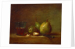 Pears, Walnuts and Glass of Wine by Jean-Baptiste Siméon Chardin