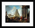 Alexander the Great Before the Tomb of Achilles by Hubert Robert
