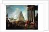 Alexander the Great Before the Tomb of Achilles by Hubert Robert