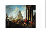 Alexander the Great Before the Tomb of Achilles by Hubert Robert