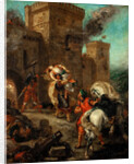 Rebecca Raped by a Knight Templar During the Sack of the Castle Frondeboeuf by Eugène Delacroix