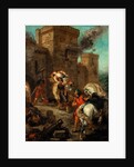 Rebecca Raped by a Knight Templar During the Sack of the Castle Frondeboeuf by Eugène Delacroix