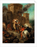 Rebecca Raped by a Knight Templar During the Sack of the Castle Frondeboeuf by Eugène Delacroix