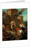Rebecca Raped by a Knight Templar During the Sack of the Castle Frondeboeuf by Eugène Delacroix