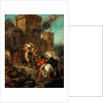 Rebecca Raped by a Knight Templar During the Sack of the Castle Frondeboeuf by Eugène Delacroix