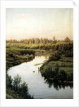 River landscape by Pavel Alexandrovich Briullov