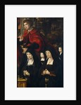 Saint John the Evangelist with two women and two praying girls (Right panel of The Last Judgment tri by Pieter Coecke van Aelst the Elder