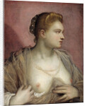 Lady Baring her Breast by Domenico Tintoretto