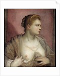 Lady Baring her Breast by Domenico Tintoretto