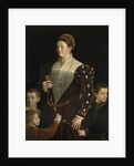 Portrait of Camilla Gonzaga di San Secondo and Her Three Sons by Parmigianino
