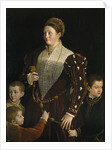 Portrait of Camilla Gonzaga di San Secondo and Her Three Sons by Parmigianino