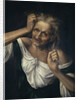 Old Woman Tearing at her Hair by Quentin Massys