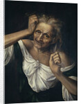 Old Woman Tearing at her Hair by Quentin Massys