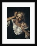 Old Woman Tearing at her Hair by Quentin Massys