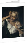 Old Woman Tearing at her Hair by Quentin Massys