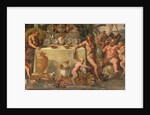 Wedding Feast of Cupid and Psyche, detail by Giulio Romano