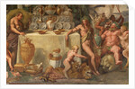 Wedding Feast of Cupid and Psyche, detail by Giulio Romano