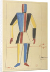 Futurist Strongman. Costume design for the opera Victory over the sun after A. Kruchenykh by Kasimir Severinovich Malevich