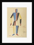 Futurist Strongman. Costume design for the opera Victory over the sun after A. Kruchenykh by Kasimir Severinovich Malevich