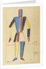 Futurist Strongman. Costume design for the opera Victory over the sun after A. Kruchenykh by Kasimir Severinovich Malevich