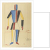 Futurist Strongman. Costume design for the opera Victory over the sun after A. Kruchenykh by Kasimir Severinovich Malevich