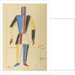 Futurist Strongman. Costume design for the opera Victory over the sun after A. Kruchenykh by Kasimir Severinovich Malevich