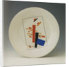 Plate with suprematist decoration by Kasimir Severinovich Malevich