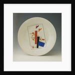 Plate with suprematist decoration by Kasimir Severinovich Malevich