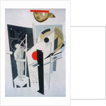 Tatlin at Work. Illustration for the book Six Tales with Easy Endings, by Ilya Ehrenburg by El Lissitzky