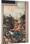 The Isenheim Altarpiece. Right wing: The Temptation of Saint Anthony by Matthias Grünewald