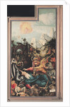 The Isenheim Altarpiece. Right wing: The Temptation of Saint Anthony by Matthias Grünewald