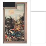 The Isenheim Altarpiece. Right wing: The Temptation of Saint Anthony by Matthias Grünewald