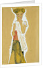 Standing Girl in White Petticoat by Egon Schiele
